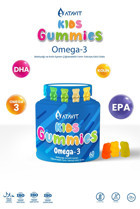 Atavit Kids Gummies Çiğnenebilir Omega 3 Balık Yağı Tablet 60 Adet