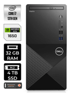 Dell Vostro 3020 N2046VDT3020MTU Harici GeForce GTX 1650 Intel Core i5 13400 32 GB Ram 4 TB SSD Tower Windows 11 Pro Masaüstü Bilgisayar + PER4 BELLEK