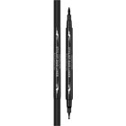 Golden Rose Stylist Duo No:01 Çift Taraflı Suya Dayanıklı Mat Pastel Siyah Kalem Eyeliner
