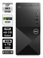 Dell Vostro 3910MT N3563VDT3910EMEA Harici GeForce GT 1030 Intel Core i3 12100 48 GB Ram 4 TB SSD Tower FreeDos Masaüstü Bilgisayar + PER4 BELLEK