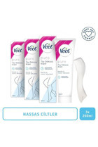 Veet Pure Hassas Ciltler İçin Tüm Vücut Genital Bölge Kadın Tüy Dökücü Sprey 3x200 ml