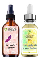 Le Sandre Organic Tüm Ciltler İçin Tüm Vücut Genital Bölge Erkek Tüy Dökücü Sprey 100 ml
