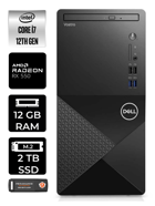 Dell Vostro 3910MT N7598VDT3910 Harici Radeon RX 550 Intel Core i7 12700 12 GB Ram 2 TB SSD Tower Windows 11 Home Masaüstü Bilgisayar + PER4 BELLEK