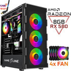 Gameline XR05 Harici Radeon RX 580 Intel Core i5 10400F 16 GB Ram DDR4 500 GB SSD Tower FreeDos Masaüstü Bilgisayar