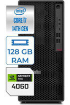 Lenovo Thinkstation P2 30FSS0VJ0062 Harici GeForce RTX 4060 Intel Core i7 14700 128 GB Ram DDR5 2 TB HDD + 1 TB SSD Tower FreeDos Masaüstü Bilgisayar
