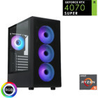 Güneysu Gaming Harici GeForce RTX 4070 Super AMD Ryzen 5 7500F 32 GB Ram DDR5 1 TB SSD Tower FreeDos Masaüstü Bilgisayar