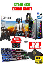Dmc N56X Harici GeForce GT 740 Intel Core i5 3470 16 GB Ram 1 TB HDD + 256 GB SSD Tower FreeDos 23.8 inç Monitörlü Masaüstü Bilgisayar