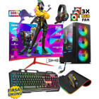 Noder X90 Harici GeForce RTX 3060 AMD Ryzen 5 5500 32 GB Ram 1 TB HDD + 512 GB SSD Tower FreeDos 23.8 inç Monitörlü Masaüstü Bilgisayar
