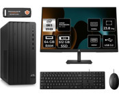 HP Pro Tower 290 G9 8T2X0ESMNT1347 Harici Radeon RX 550 Intel Core i3 13100 64 GB Ram 512 GB SSD Tower FreeDos 23.8 inç Monitörlü Masaüstü Bilgisayar + PER4 BELLEK