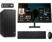 HP Pro Tower 290 G9 8T2X0ESMNT1331 Harici Radeon RX 550 Intel Core i3 13100 36 GB Ram 256 GB SSD Tower FreeDos 23.8 inç Monitörlü Masaüstü Bilgisayar + PER4 BELLEK