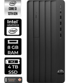HP Pro Tower 290 G9 8T2X0ESP355 Dahili Intel UHD Graphics 730 Intel Core i3 13100 8 GB Ram 4 TB SSD Tower Windows 11 Home Masaüstü Bilgisayar + PER4 BELLEK