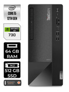 Lenovo NEO 50T 11SE00BJTX Harici GeForce GT 730 4 GB Intel Core i5 12400 64 GB Ram 512 GB SSD Tower FreeDos Masaüstü Bilgisayar + PER4 BELLEK