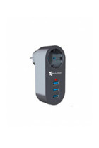 FullTech Ftr-07 Tekli Soket 3'lü USB Kablosuz Tekli Akım Korumalı Priz