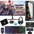 Izoly TİTAN II Harici Radeon RX 550 Intel Core i3 10100F 8 GB Ram 256 GB + 500 GB SSD Tower FreeDos 24 inç Monitörlü Masaüstü Bilgisayar