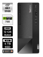 Lenovo NEO 50T 12JD0008TR Harici GeForce GT 730 4 GB Intel Core i7 13700 12 GB Ram 4 TB SSD Tower FreeDos Masaüstü Bilgisayar + PER4 BELLEK