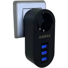 Gobax Mg-102 Tekli Soket 2 metre 3'lü USB Kablolu Tekli Akım Korumalı Priz