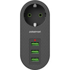 Polosmart Mp11 tekli Soket 3'lü USB Kablosuz Tekli 2500 J Akım Korumalı Priz