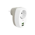 Powermaster Pm4911 Tekli Soket 2'li USB Kablosuz Tekli Akım Korumalı Priz