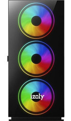 Izoly HUGE Harici GeForce RTX 3060 Intel Core i3 10100F 8 GB Ram 512 GB SSD Tower FreeDos 24 inç Monitörlü Masaüstü Bilgisayar