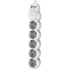 Fly Fly-3394-01 5'li Soket 2 metre Kablolu Tekli 2500 J Akım Korumalı Priz