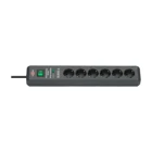 Brennenstuhl Secure-Tec 6'lı Soket 2 metre Kablolu Tekli Akım Korumalı Priz