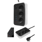 Daytona Mg-103 4'lü Soket 2 metre 3'lü USB Kablolu Çiftli Akım Korumalı Priz