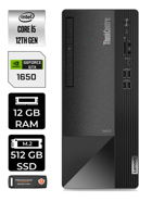 Lenovo NEO 50T 11SE00BPTX Harici GeForce GTX 1650 Intel Core i5 12400 12 GB Ram 512 GB SSD Tower FreeDos Masaüstü Bilgisayar + PER4 BELLEK