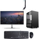 Izoly M110 GLASS X Harici GeForce RTX 3060 Ti Intel Core i5 3470 16 GB Ram 256 GB SSD Tower FreeDos 22 inç Monitörlü Masaüstü Bilgisayar