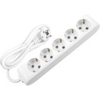Viko 3500 W Kalın Topraklı 5'li 6 m Uzatma Kablolu Priz Beyaz