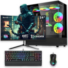 Izoly E-VİX ACHİLLES Harici GeForce RTX 3060 Ti Intel Core i5 12400F 32 GB Ram 512 GB SSD Tower FreeDos 24 inç Monitörlü Masaüstü Bilgisayar