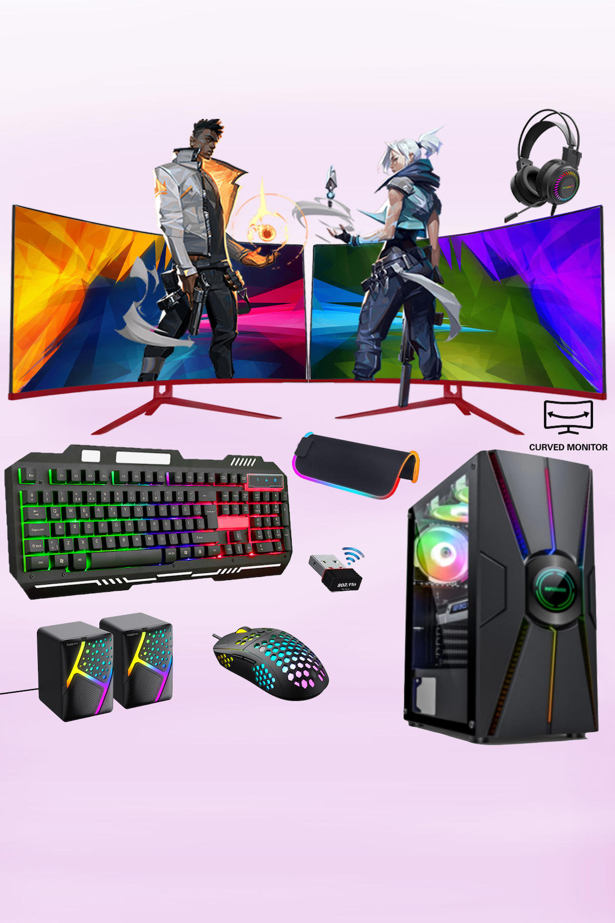 Xaser XSR263 Harici Radeon RX 550 Intel Core i7 4770 16 GB Ram DDR3 512 GB SSD Tower FreeDos Masaüstü Bilgisayar