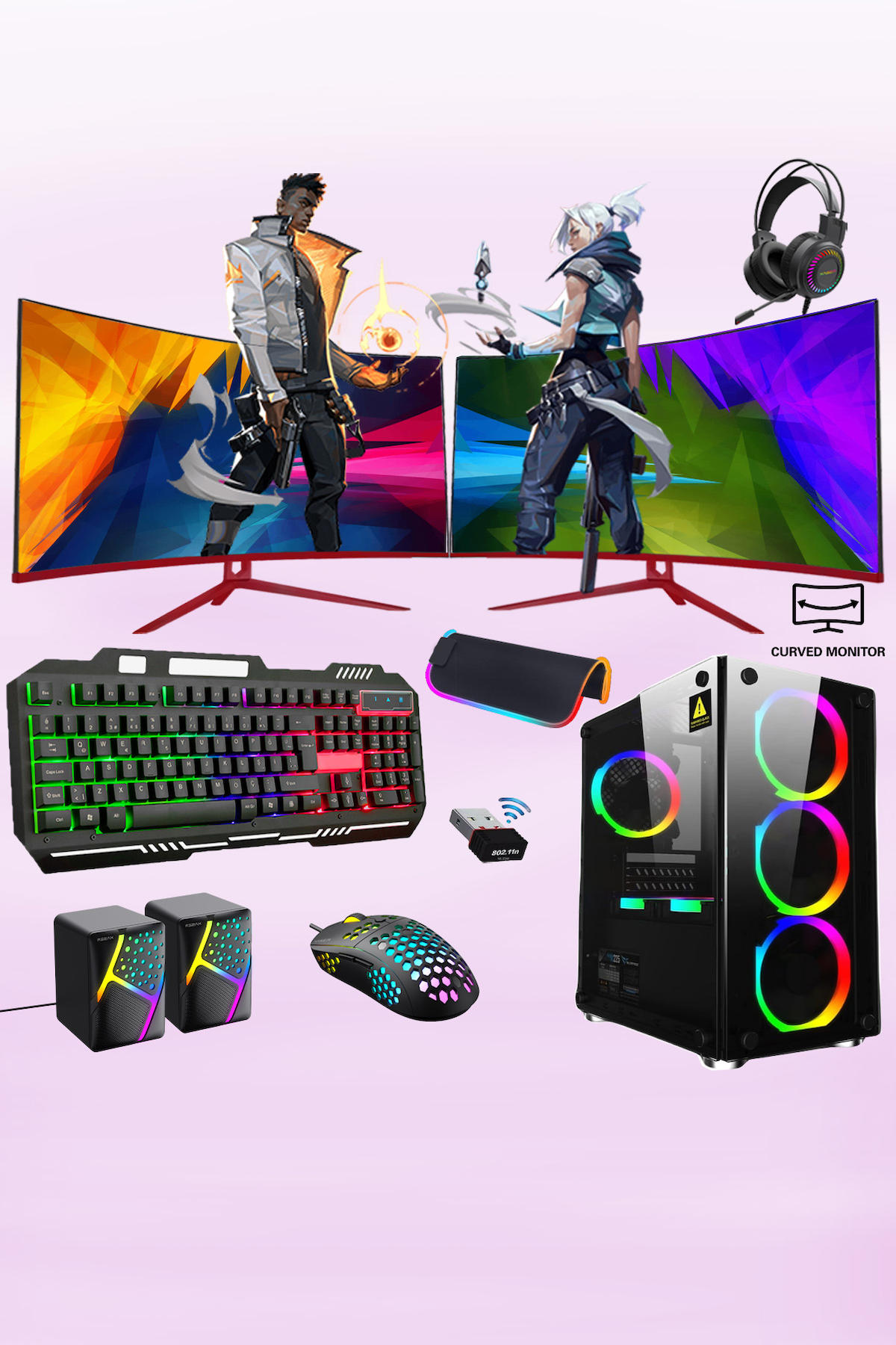 Xaser XSR241 Harici Radeon RX 550 Intel Core i7 2600 16 GB Ram DDR3 512 GB SSD Tower FreeDos Masaüstü Bilgisayar