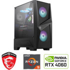 MSI R55600X-4060 Harici GeForce RTX 4060 AMD Ryzen 5 5600X 16 GB Ram DDR4 1 TB SSD Tower FreeDos Masaüstü Bilgisayar