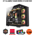 Zeiron BLADE RX15 Harici Radeon RX 580 Intel Core i7 12700F 16 GB Ram 512 GB SSD Tower FreeDos Masaüstü Bilgisayar