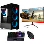 Oleas ZX80 Harici Radeon R7 240 Intel Core i5 3470 8 GB Ram 128 GB SSD Tower FreeDos 23.6 inç Monitörlü Masaüstü Bilgisayar