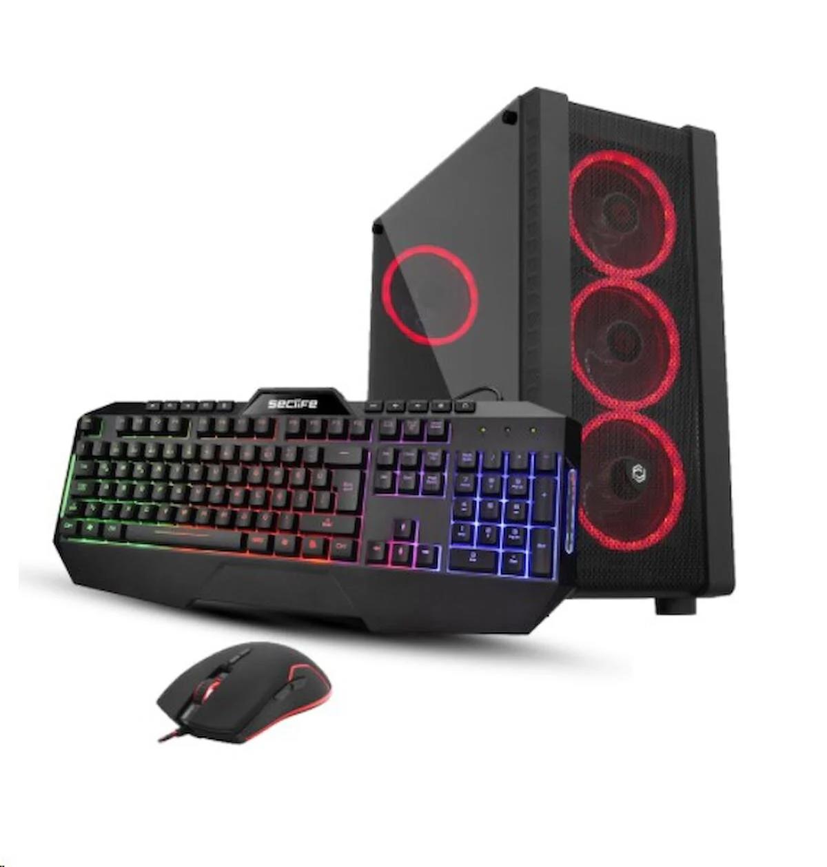 Seclife GM-9480 Harici Radeon RX 550 Intel Core i5 9400F 16 GB Ram 512 GB SSD Tower FreeDos Masaüstü Bilgisayar
