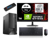 Lenovo Thinkcentre Neo 50T GEN4 12JB005DTRMG116 Harici GeForce RTX 3060 Ti Intel Core i5 12400 64 GB Ram 256 GB SSD Tower FreeDos 23.8 inç Monitörlü Masaüstü Bilgisayar + Zetta Flash Bellek