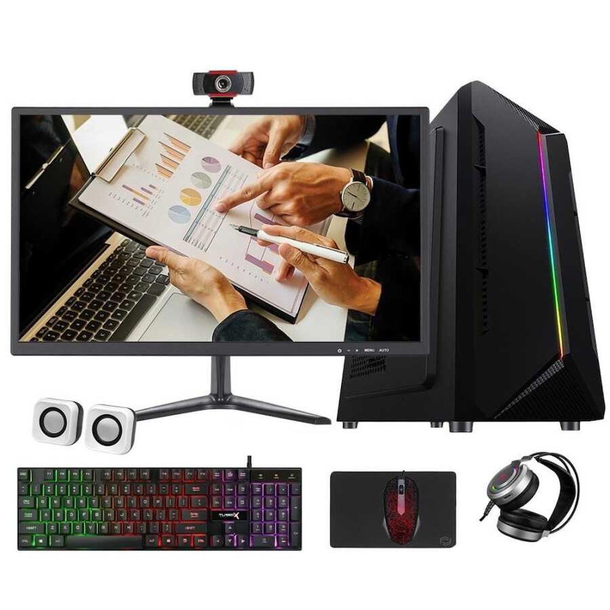 Turbox OFFİCEPro Dahili Intel HD Graphics Intel Core i5 650 8 GB Ram DDR3 256 GB SSD Tower FreeDos Masaüstü Bilgisayar