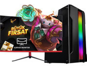 Ramtech RG540-1010 Harici Radeon RX 550 Intel Core i5 4570 16 GB Ram 480 GB SSD Tower FreeDos 23.6 inç Monitörlü Masaüstü Bilgisayar