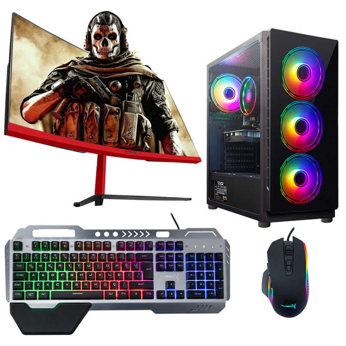 Turbox TX4097 Harici Radeon RX 550 Intel Core i5 3470 16 GB Ram DDR3 1 TB SSD Tower FreeDos Masaüstü Bilgisayar