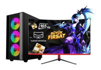 Ramtech RG530-1050 M165 Harici Radeon RX 550 Intel Core i5 3470 16 GB Ram 480 GB SSD Tower FreeDos 23.6 inç Monitörlü Masaüstü Bilgisayar