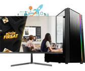 Ramtech ASTRAL KX10 M Harici GeForce RTX 3060 Ti Intel Core i5 12400F 32 GB Ram 960 GB SSD Tower FreeDos 24 inç Monitörlü Masaüstü Bilgisayar