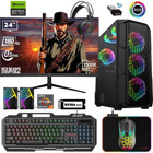 Xaser XSR630 Harici GeForce RTX 3060 AMD Ryzen 7 5700X 16 GB Ram 1 TB SSD Tower FreeDos 24 inç Monitörlü Masaüstü Bilgisayar