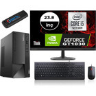 Lenovo Thinkcentre Neo 50T GEN4 12JB005DTRMG105 Harici GeForce RTX 3060 Ti Intel Core i5 12400 8 GB Ram 4 TB SSD Tower FreeDos 23.8 inç Monitörlü Masaüstü Bilgisayar + Zetta Flash Bellek