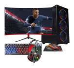 Ramtech Full Force FF40 Harici GeForce RTX 3060 Ti Intel Core i5 2400 16 GB Ram 128 GB + 500 GB SSD Tower FreeDos 23.6 inç Monitörlü Masaüstü Bilgisayar