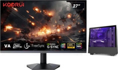 Zetta Airfly X6 ZET966501534 Harici GeForce RTX 3060 Ti Intel Core i7 14700K 128 GB Ram DDR5 1 TB SSD Tower Windows 11 Pro 27 inç Monitörlü Masaüstü Bilgisayar