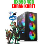 Dmc N34X Harici Radeon RX 550 AMD Ryzen 5 4500 16 GB Ram 500 GB HDD + 256 GB SSD Tower FreeDos Masaüstü Bilgisayar