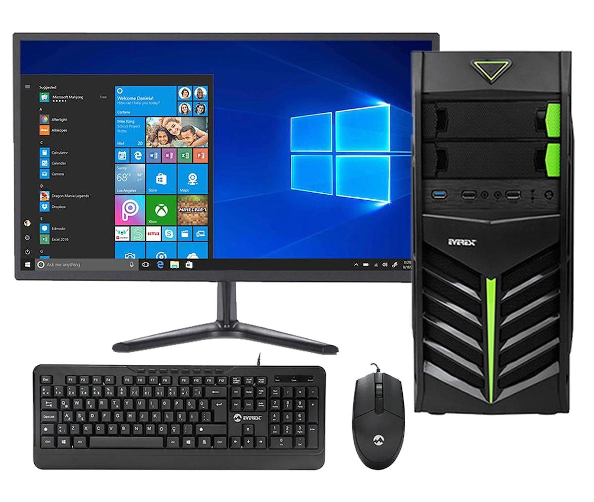 Zeiron SN108 Dahili Intel HD Graphics Intel Core i5 650 8 GB Ram DDR3 256 GB SSD Tower FreeDos Masaüstü Bilgisayar