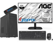 Zetta Expert MZET163058126 Harici GeForce RTX 3060 Ti Intel Core i5 13400 32 GB Ram DDR4 512 GB SSD Tower Windows 11 Pro 23.8 inç Monitörlü Masaüstü Bilgisayar + Zetta Flash Bellek