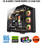 Zeiron ZERO RTX15 Harici GeForce RTX 3060 Intel Core i5 9400F 16 GB Ram 512 GB SSD Tower FreeDos Masaüstü Bilgisayar